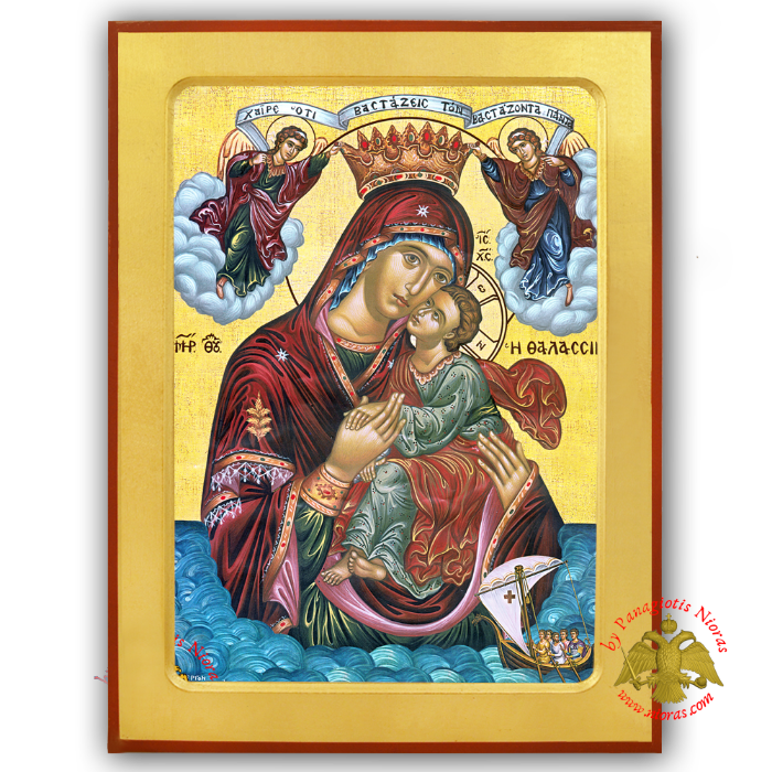Panagia Thalassini Byzantine Wooden Icon
